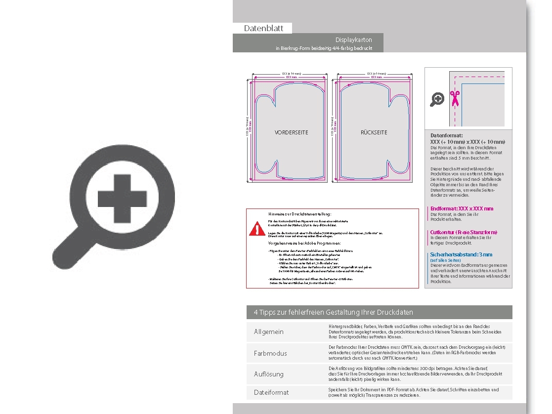 Product Bild displaykarton_in_bierkrug-form_konturgefr__st___beidseitig_4_4-farbig_bedruckt