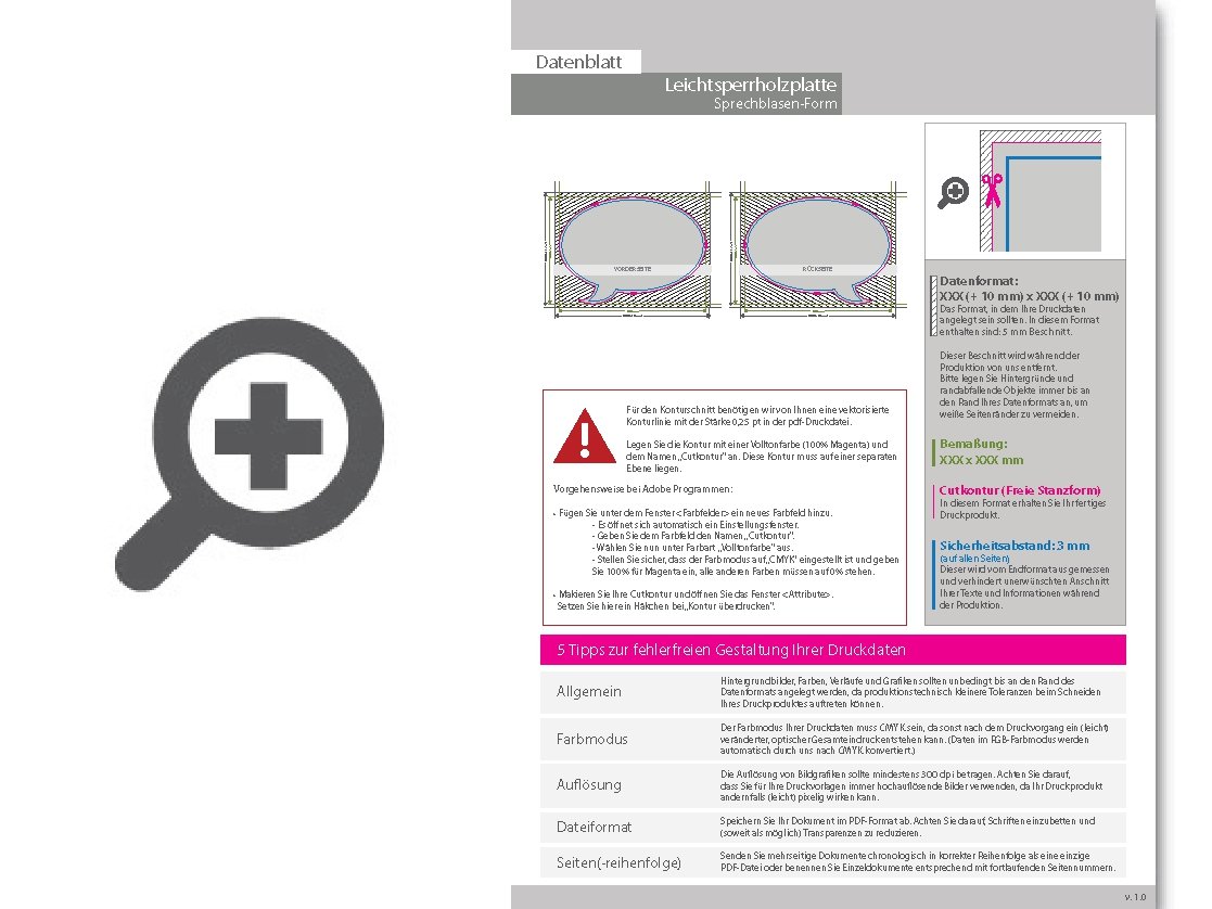 Product Bild leichtsperrholzplatte_in_sprechblase-form_konturgefr__st___beidseitig_4_4-farbig_bedruckt